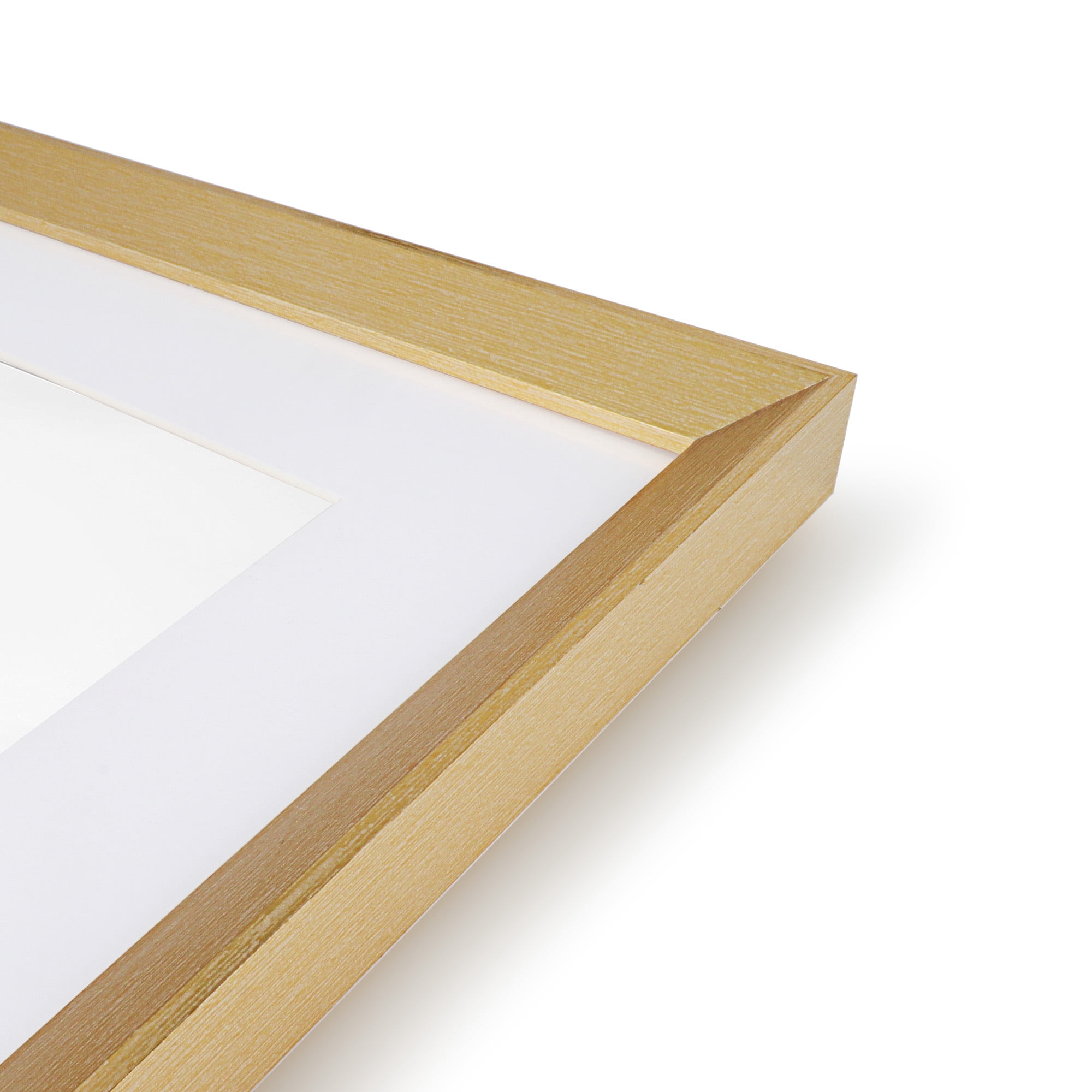 Scholartree 5 PACK 8x10 Wooden Picture Frames, 8x10 Matted to 5x7 Tabletop Picture Frame, Gold