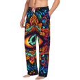 thumbnail image 2 of Daiia Vibrant Psychedelic Eye Men's Sleep Pant with Pockets and Drawstring,Pajama Pants-XX-Large, 2 of 9