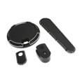 thumbnail image 4 of 1 Kit de 3 Tapas de Tipo Accesorio de Motos Coches de Aluminio de para Glide 2008-13 de Negro, 4 of 6
