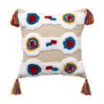 thumbnail image 2 of 2x Funda de Almohada Geométrica Boho Funda de Cojín Copetuda con Borlas Sofá Decoración para Gloria fundas de almohada de tiro boho, 2 of 3