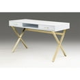thumbnail image 4 of Desk with Two drawers with Medal Base silver, 4 of 5