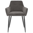 thumbnail image 2 of vidaXL Dining Chairs 2 pcs Dark Grey Velvet, 2 of 5
