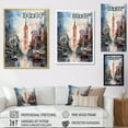 thumbnail image 4 of Designart "Modern City Skyline III" Sky Floater Framed Canvas Prints, 4 of 5