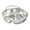 C-9C Home Decor, variant on JJV 304 Food-Grade Stainless Steel Divided 5-Compartment Round Serving Tray Versatile Meal Prep Side for Home Kitchen Meal Divider Platter for Adults Dishwashe