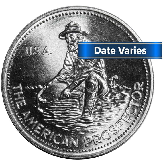 Engelhard Prospector 1 Troy oz .999 Fine Silver Round Random Year