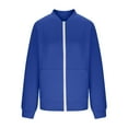 thumbnail image 6 of Women's Casual Jacket Lightweight Baseball Style Outerwear for Daily Wear Spring Autumn Comfort Women's Bomber Jacket Casual Coat, 6 of 7