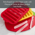 thumbnail image 4 of Mainstays Silicone Ice Cube Trays, Stick Shape For Water Bottles (8 Ice Cubes) Yellow, 4 of 12