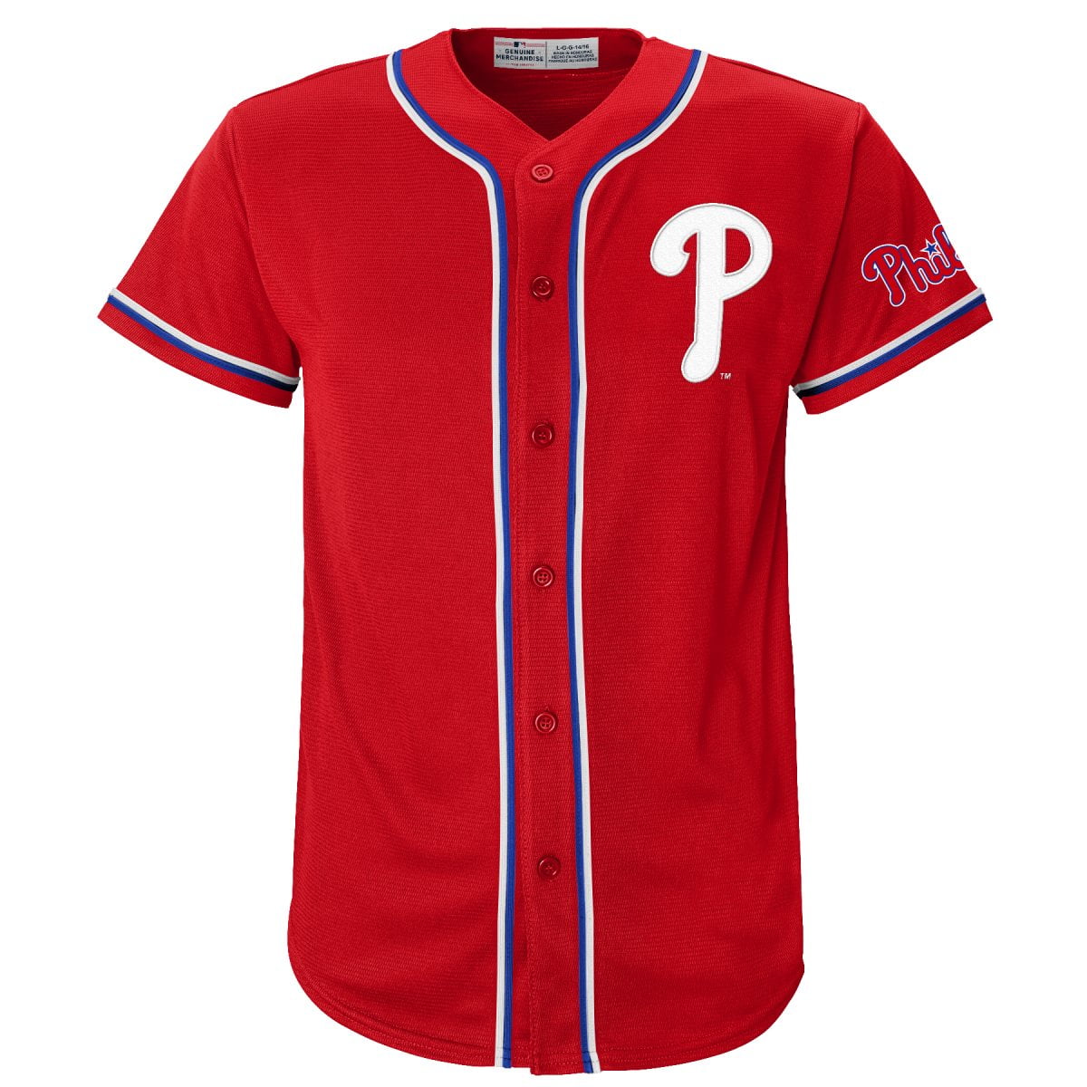 MLB Philadelphia Phillies Youth Primary Color Synthetic Jersey
