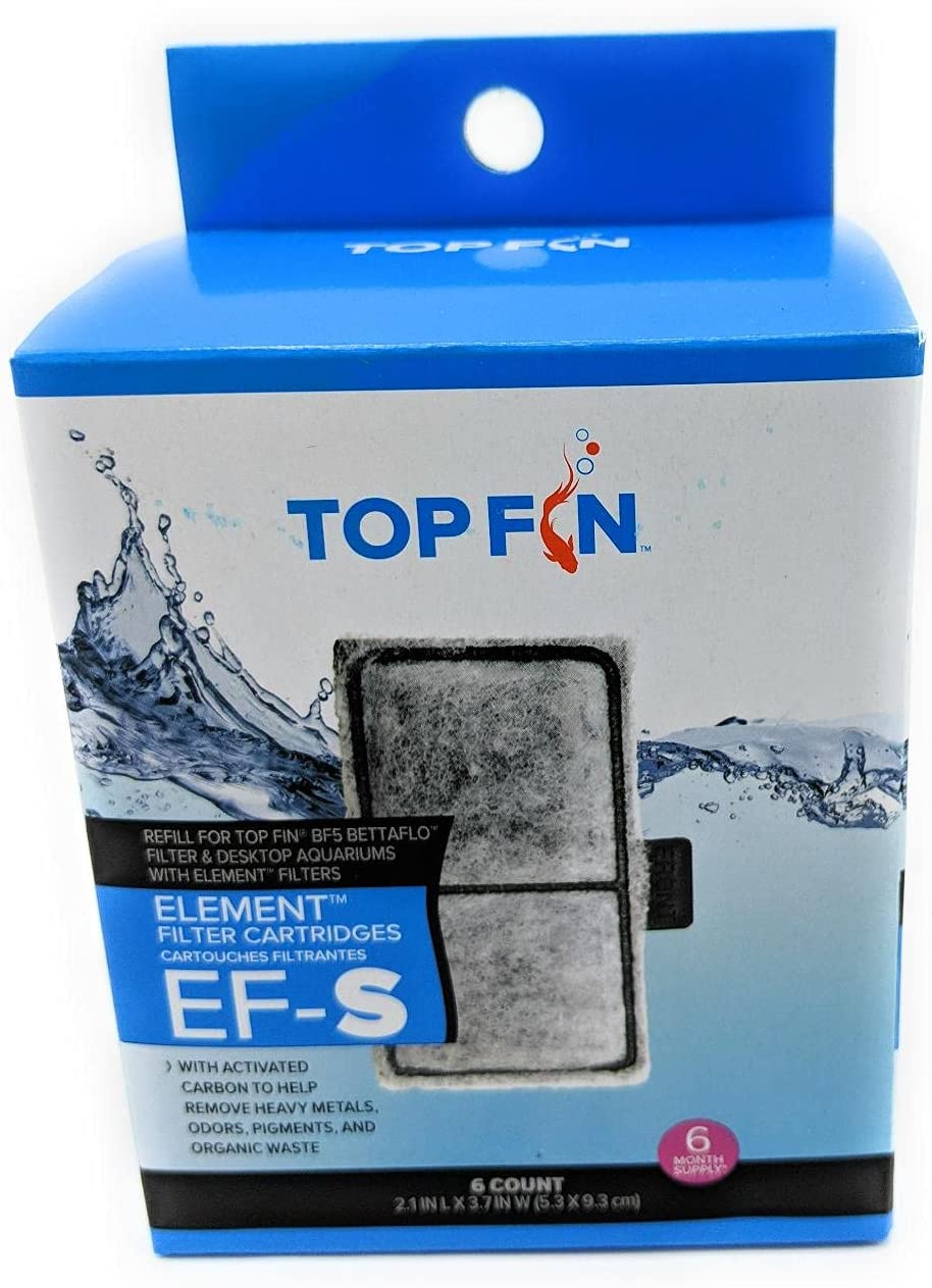 Top Fin EFS Element Filter Cartridges (6 Count) for Fish Tank