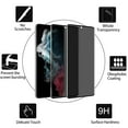 thumbnail image 2 of ZYQEEE 2 Pack Privacy Screen Protector for Samsung Galaxy S22 Ultra 6.8", Anti-Spy Tempered Glass, Bubble-Free, Easy Install, 2 of 11