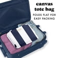 thumbnail image 5 of Fit + Fresh All The Things XL Tote Bag, Travel & Overnight Bag, Navy Stripe, 5 of 8