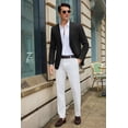 thumbnail image 4 of COOFANDY Mens Suit Blazer Classic Fit Casual Business Summer Sports Jacket Two Button, 4 of 5