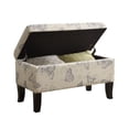 thumbnail image 1 of Designs4Comfort Ottoman Winslow en Tissu Imprimé Papillon Multicolore, 1 of 3