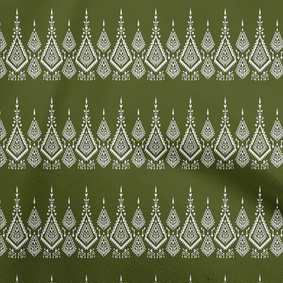 oneOone Cotton Poplin Twill Dark Green Fabric Block Sewing Craft Projects Fabric Prints By Yard 56 Inch Wide