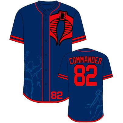 Joe Johnson Jersey - G.I. Joe Cobra Commander Jersey Style T-Shirt