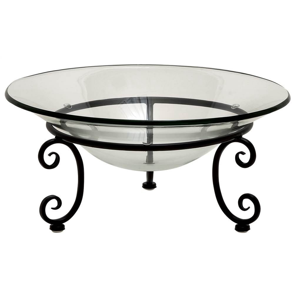 Glass Bowl with Stand Set