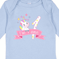 thumbnail image 4 of Inktastic I'm One- cute unicorn 1st birthday Boys or Girls Long Sleeve Baby Bodysuit, 4 of 5