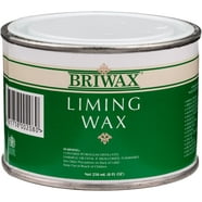 Briwax Natural Creamed Beeswax, 8 Oz - Wood Polish & Cleaner For Furniture