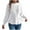 White, variant on Womens Fall Puff Sleeve Peplum Casual Slim Fit Knit Pullover Sweater Jumper Tops