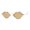 Gold Brown, variant on Womens Lip Shape Metal Rim Hippie Sunglasses Gold Brown