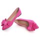 thumbnail image 5 of Zapatillas de ballet SAILING LU Bow-Knot para mujer, ante, rosa, talla 5, 5 of 7