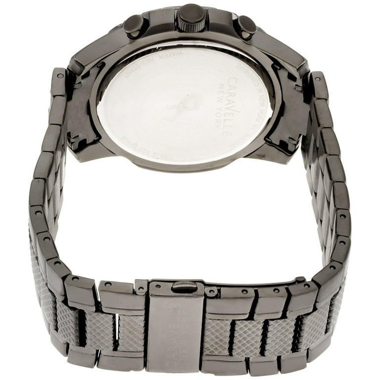 Caravelle Gunmetal Dial Stainless Steel Men s Watch 45A139 Walmart