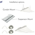 thumbnail image 6 of 2 ft. LED Twin Panel ECO Linear High Bay Fixture - 28,350 Lumens - 210 Watts - 4000K - 120-277V, 6 of 6