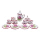 thumbnail image 4 of Mini tetera taza plato casa de muñecas miniatura porcelana taza de té muebles escena de vida Flor, 4 of 8