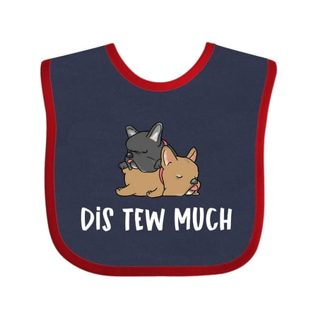 

Inktastic Napping Dis Tew Much Frenchies Gift Baby Boy or Baby Girl Bib