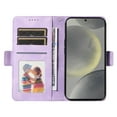 thumbnail image 5 of Allytechgroup Flip Wallet Case for Samsung Galaxy A16 5G, Premium PU Leather Stylish Pattern Stand Feature Cards Holder Hand Wrist Bumper Phone Case for Samsung Galaxy A16 5G, Purple, 5 of 7