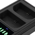 thumbnail image 1 of Dual Micro/TypeC Dual Port Camera Dual Display Dual Dock Charger for LPE6/E6N Camera Battery, 1 of 7