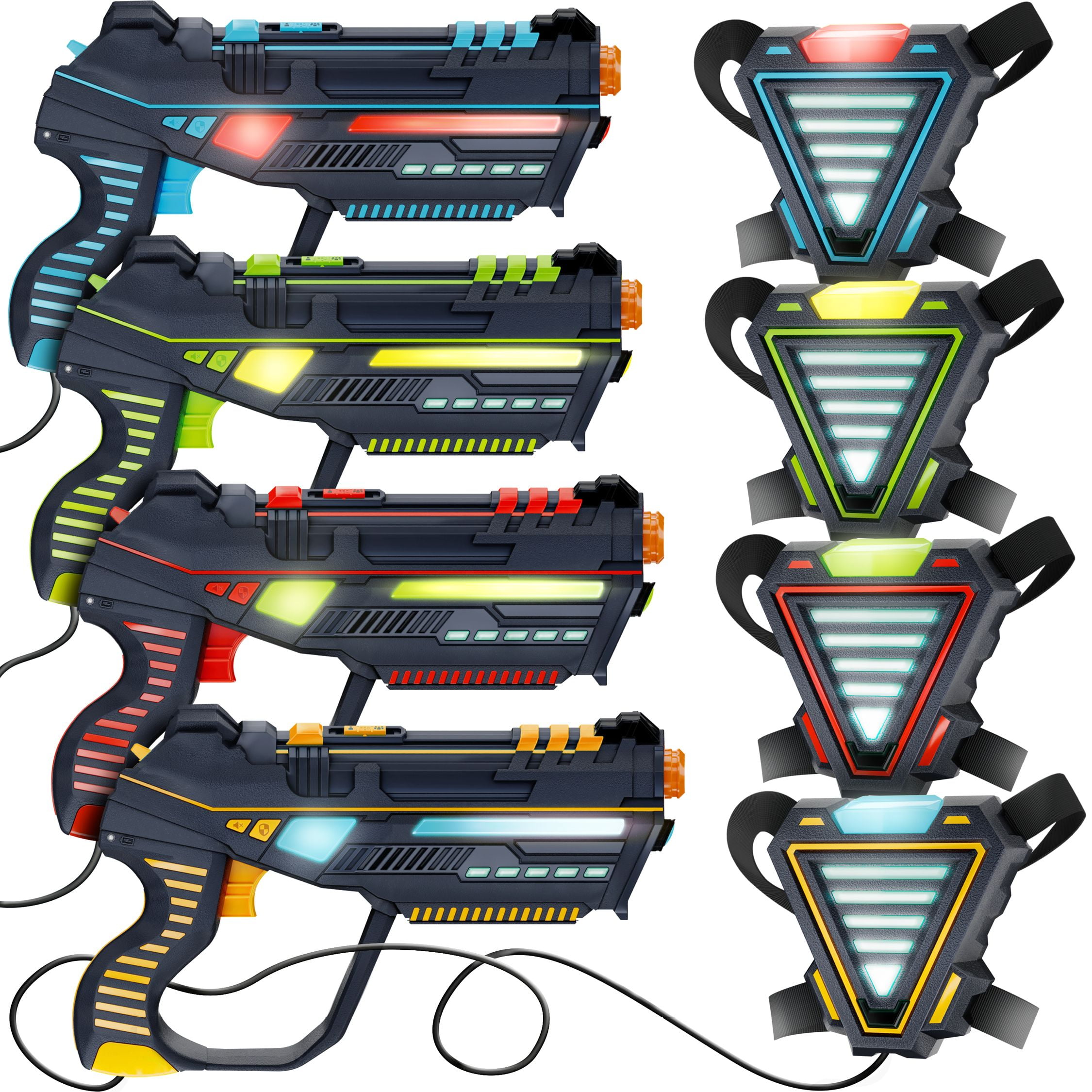 Hero Squad Rechargeable Laser Tag -  Set of 4 - Gift for Kids, Teens & Adults