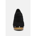 thumbnail image 3 of OSAGE Black Clogs Loafers in Fine Suede, 3 of 7