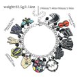 thumbnail image 2 of Miercoles Addams Wednesday Addams Retro Fashion Women's Bracelet Versatile Cartoon Image Memorial Bracelet, 2 of 2