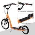 thumbnail image 4 of Aosom Kids Scooter with Adjustable Handlebar, Dual Brakes, Orange, 4 of 10