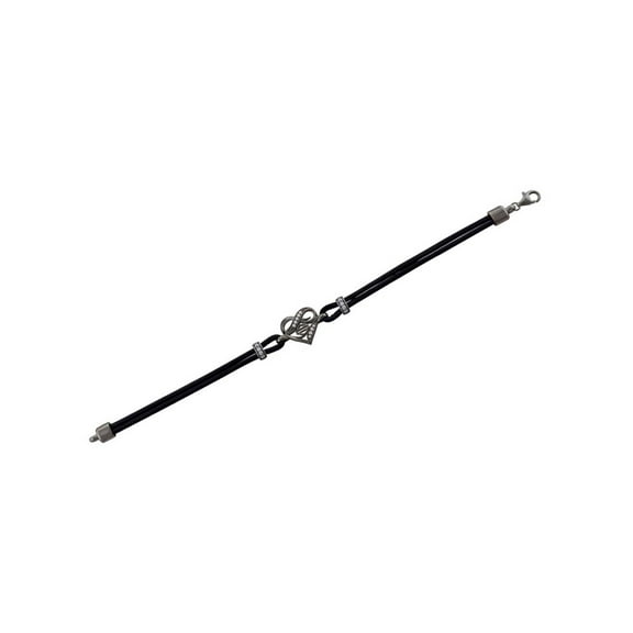 Harley-Davidson Women's Bling Infinity Thorn Heart Leather Bracelet (7.5), Harley Davidson