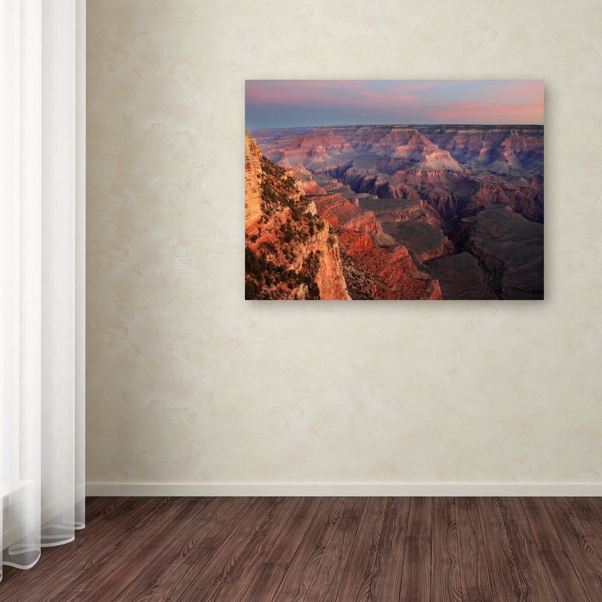 Trademark Fine Art "Grand Canyon Sunrise" Canvas Art by Pierre Leclerc
