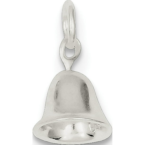 925 Sterling Silver Bell (10x18mm) Pendentif / Breloque