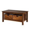 thumbnail image 1 of Table Basse de Rangement en Bois de 40 Po avec Fourre-Tout - Noyer Noir, 1 of 6