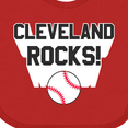 thumbnail image 4 of Inktastic Cleveland Rocks with Baseball Inversed Boys or Girls Baby Bib, 4 of 4