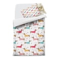 thumbnail image 2 of Colorful Funny Dachshund Duvet Cover and Pillowcase Set for Single Bedding, Bedroom Accessories for Kids Teens, 2 of 5