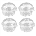 thumbnail image 2 of 200 Piezas de PláStico Transparente Caja de Pastel de Cupcake Individual Caja de Soporte de CúPula de Muffin, 2 of 5