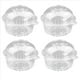 thumbnail image 2 of 200 Piezas de PláStico Transparente Caja de Pastel de Cupcake Individual Caja de Soporte de CúPula de Muffin, 2 of 5
