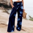 thumbnail image 1 of WILLBEST Pantalones Casuales elegantes para Mujer: Pantalones Largos de Cintura Elástica con Bolsillos Sueltos de Color Liso Grande, 1 of 6