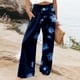 thumbnail image 1 of WILLBEST Pantalones Casuales elegantes para Mujer: Pantalones Largos de Cintura Elástica con Bolsillos Sueltos de Color Liso Extra Grande, 1 of 6