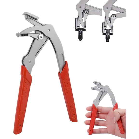 Car Clip Pliers & Trim Removal Tool, Spring-Loaded Fastener Rivet Remover for Auto Door Panels, Interior & Exterior Trim, Mechanic, Damage-Free Disassembly