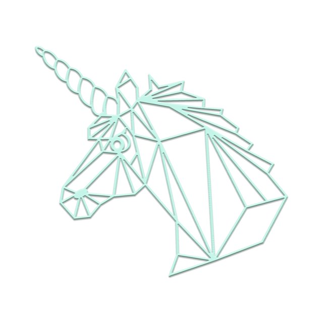 Figura Decorativa Geométrica Mexicano Ch UNICORNIO GRANDE