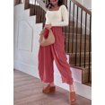 thumbnail image 3 of utcoco Womens Casual Loose Fit Pants Drawstring Wide Leg Harem Pants, 3 of 4