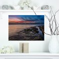 thumbnail image 1 of Ciel Coloré et Côte de Sydney Rocheuse Sombre - Grande Impression sur Toile, 1 of 3