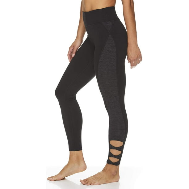 Gaiam Womens Om High Rise Waist Yoga Pants - Performance Spandex Compression  Leggings 